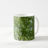 "Canopy of Spring Blätter Green Nature Scene Kaffeetasse (VorderseiteRechts)
