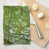 "Canopy of Spring Blätter Green Nature Scene Küchentuch (Viertel Falte)
