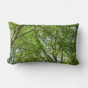 "Canopy of Spring Blätter Green Nature Scene Lendenkissen