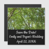 "Canopy of Spring Blätter Green Nature Scene Magnetkarte (Vorne/Hinten)