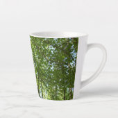 "Canopy of Spring Blätter Green Nature Scene Milchtasse (Rechts)
