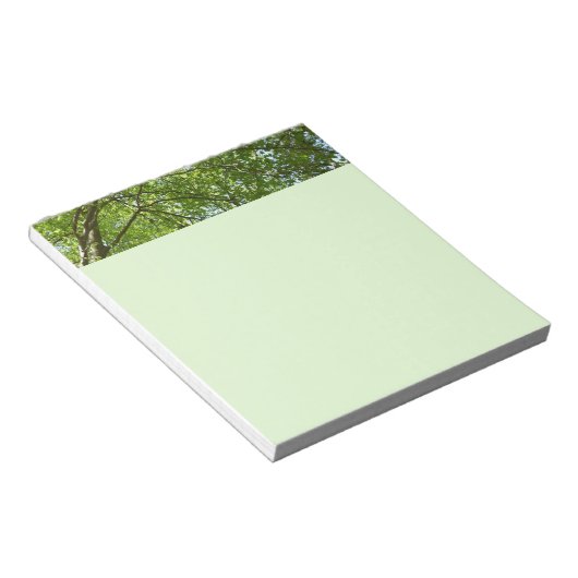 "Canopy of Spring Blätter Green Nature Scene Notizblock (angewinkelt)
