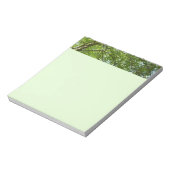 "Canopy of Spring Blätter Green Nature Scene Notizblock (Rotiert)