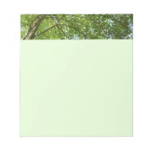 "Canopy of Spring Blätter Green Nature Scene Notizblock (Vorderseite)
