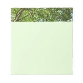 "Canopy of Spring Blätter Green Nature Scene Notizblock