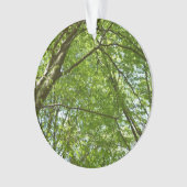 "Canopy of Spring Blätter Green Nature Scene Ornament (Vorderseite)