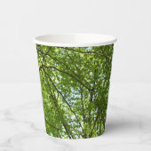 "Canopy of Spring Blätter Green Nature Scene Pappbecher (Links)