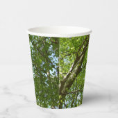 "Canopy of Spring Blätter Green Nature Scene Pappbecher (Rechts)