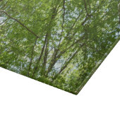 "Canopy of Spring Blätter Green Nature Scene Schneidebrett (Ecke)