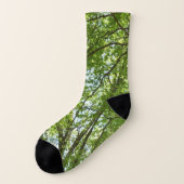 "Canopy of Spring Blätter Green Nature Scene Socken (Links - Außen)