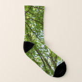 "Canopy of Spring Blätter Green Nature Scene Socken (Links - Innen)