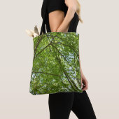 "Canopy of Spring Blätter Green Nature Scene Tasche (Von Nahem)