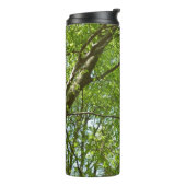 "Canopy of Spring Blätter Green Nature Scene Thermosbecher (Nach links gedreht)