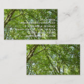 "Canopy of Spring Blätter Green Nature Scene Visitenkarte (Vorne/Hinten)