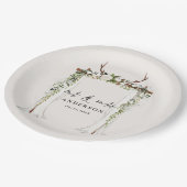 Canopy rustikale botanische Hochzeit mr und mrs Dr Pappteller (Schrägansicht)