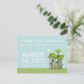 Canopy View Postkarte (Stehend Vorderseite)