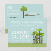 Canopy View Postkarte (Vorne/Hinten)