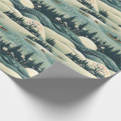 Canoy Journey & River Flow Feather Design Geschenkpapier (Ecke)