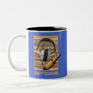 Cans Kopfhörer Audio Audiophile Zweifarbige Tasse
