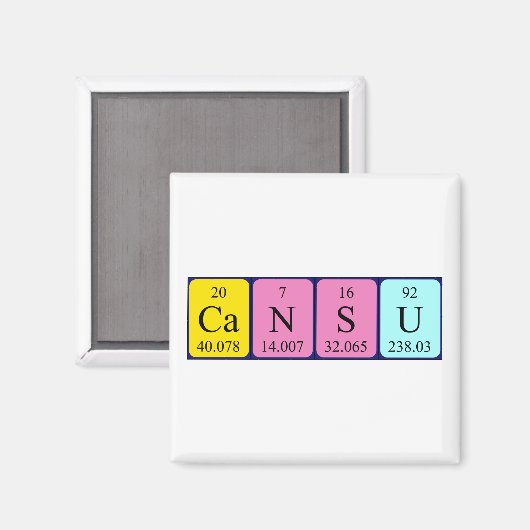 Cansu Periodenmagnet Magnet (Vorderseite/Rückseite)