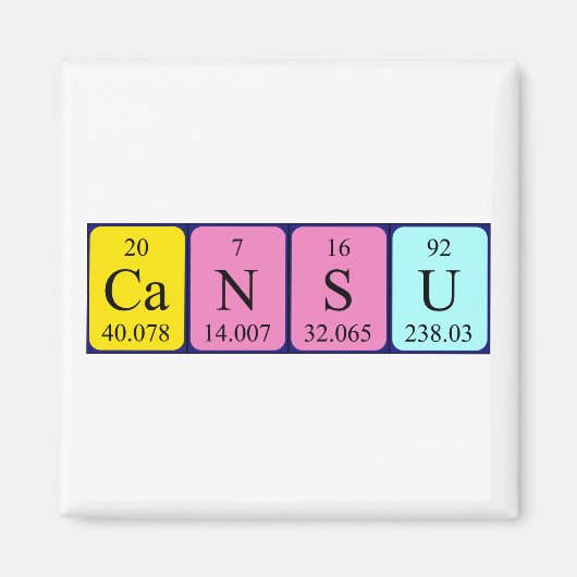 Cansu Periodenmagnet Magnet (Vorne)