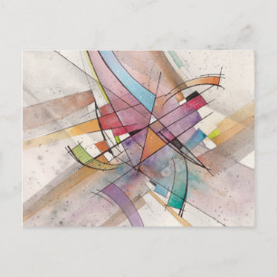 CANT ATA in PASTEL MAJOR Abstrakt Art Wasserfarbe Postkarte