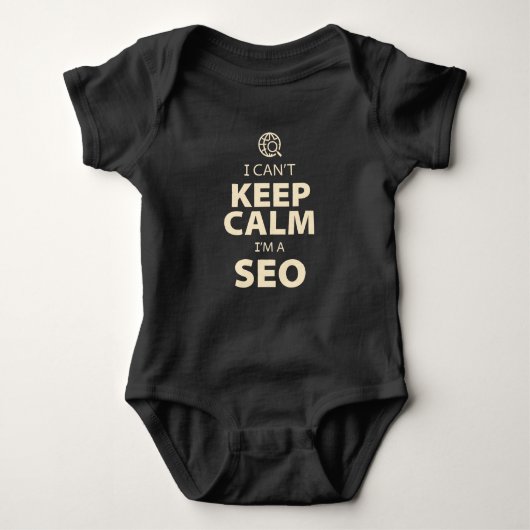 Cant Behalt Calm SEO Baby Strampler (Vorderseite)