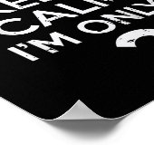 Cant Behielt Calm Nur 2 sonnige zweite 2. Geburtst Poster (Ecke)