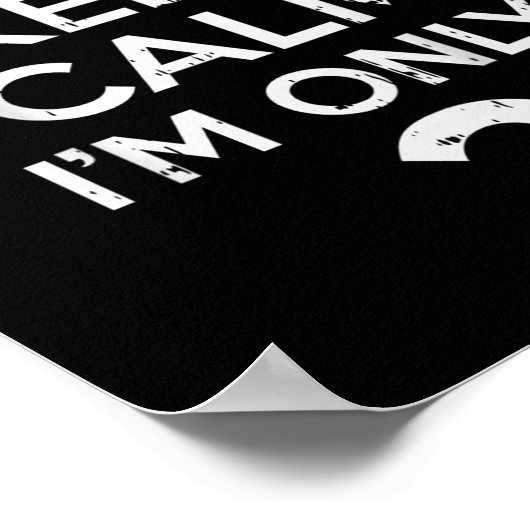 Cant Behielt Calm Nur 2 sonnige zweite 2. Geburtst Poster (Ecke)