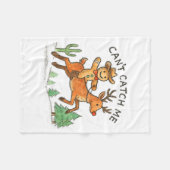 Can't Catch Me Cowboy Gingerbread Man Christmas  Fleecedecke (Vorderseite (Horizontal))