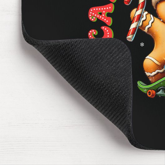 Can't Catch Me Groovy Christmas Gingerbread Man Bo Mousepad (Ecke)