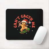 Can't Catch Me Groovy Christmas Gingerbread Man Bo Mousepad (Mit Mouse)