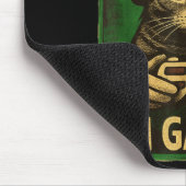 Can't Hear You I'm Gaming Funny Gamer Cat Playing  Mousepad (Ecke)