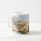 Can't Help Falling in Love — Blühender Weg Becher Kaffeetasse (Vorderseite Links)