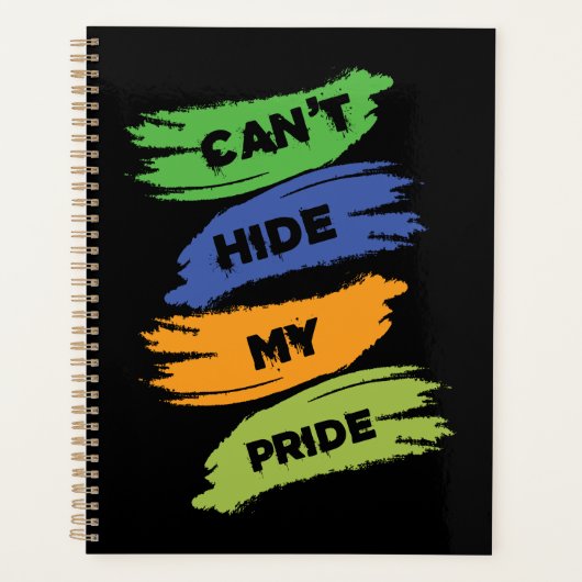 Can't Hide My Pride | LGBTQ | Gay Pride Planer (Vorderseite)