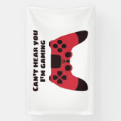 Cant höre, dass du im Gaming-Spaß spielst Banner (Vertikal)