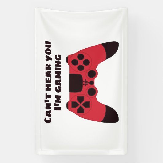 Cant höre, dass du im Gaming-Spaß spielst Banner (Vertikal)