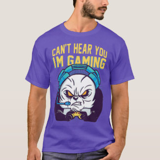 Cant höre, dass du im Gaming Streamer Videospiel b T-Shirt