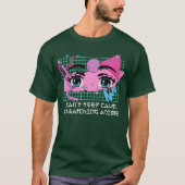 Cant Keep Calm Watching Anime Funny Anime Lover Hu T-Shirt (Vorderseite)