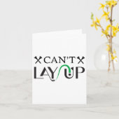 Cant Lay Up Logo Funny Golf _1 Karte (Gelbe Blume)