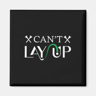 Cant Lay Up Logo Funny Golf Magnet