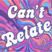 Cant Relation rosa Farben Aufkleber (Vorderseite)