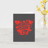 Can't Spell Valentine Without 6 7 Fun 6-7 Six Seve Karte (Gelbe Blume)