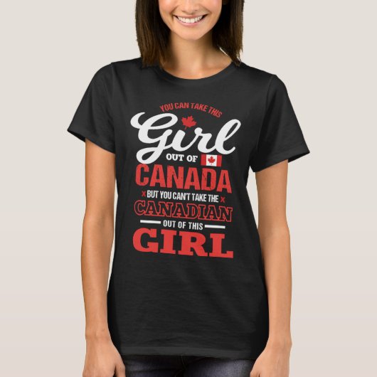 Can't Take The Canadian Canada Pride Vacation Trav T-Shirt (Vorderseite)