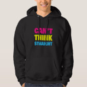 Can't Think Straight Pansexual LGBT Pan Pride Hoodie (Vorderseite)