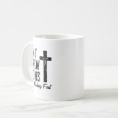 Can't Throw Stones While Washing Feet Motivational Kaffeetasse (Vorderseite Links)