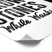 Can't Throw Stones While Washing Feet Motivational Poster (Ecke)