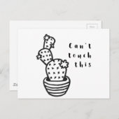 Cant Touch Cactus Postkarte (Vorne/Hinten)