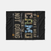Cant Wear Camouflage wird nicht lustig Bow Jagd Ar Fleecedecke (Vorderseite (Horizontal))