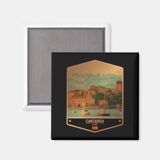 Cantabria Magnet (Vorderseite/Rückseite)